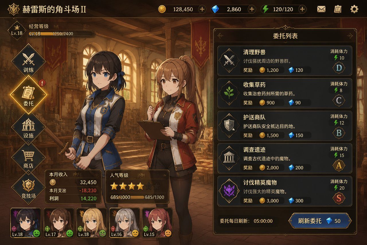 赫雷斯的角斗场Ⅱ 支线内容 玩法截图 7